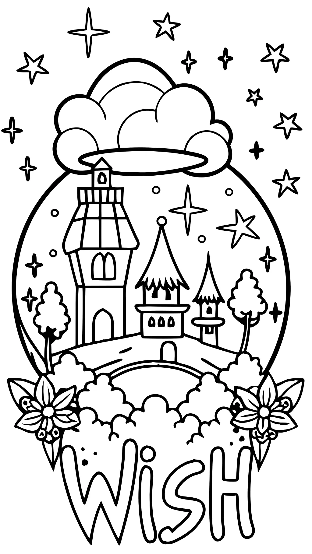 wish movie coloring pages